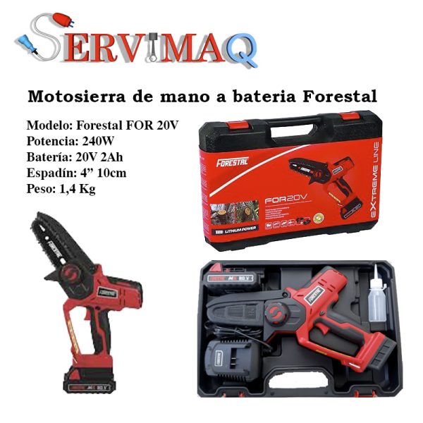 Motosierra de mano Forestal FOR20V