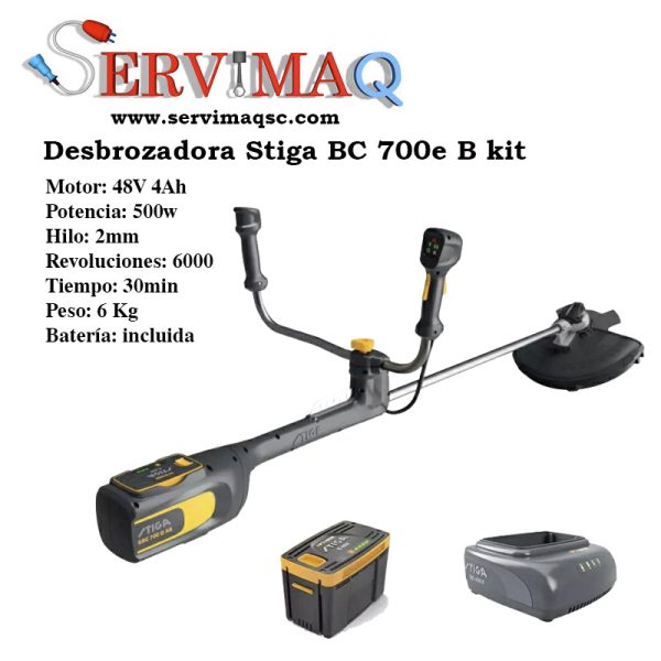 Desbrozadora Stiga BC 700e B kit (batería)